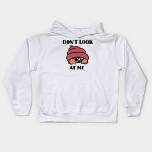 Don't look at me - hermit crab Kids Hoodie